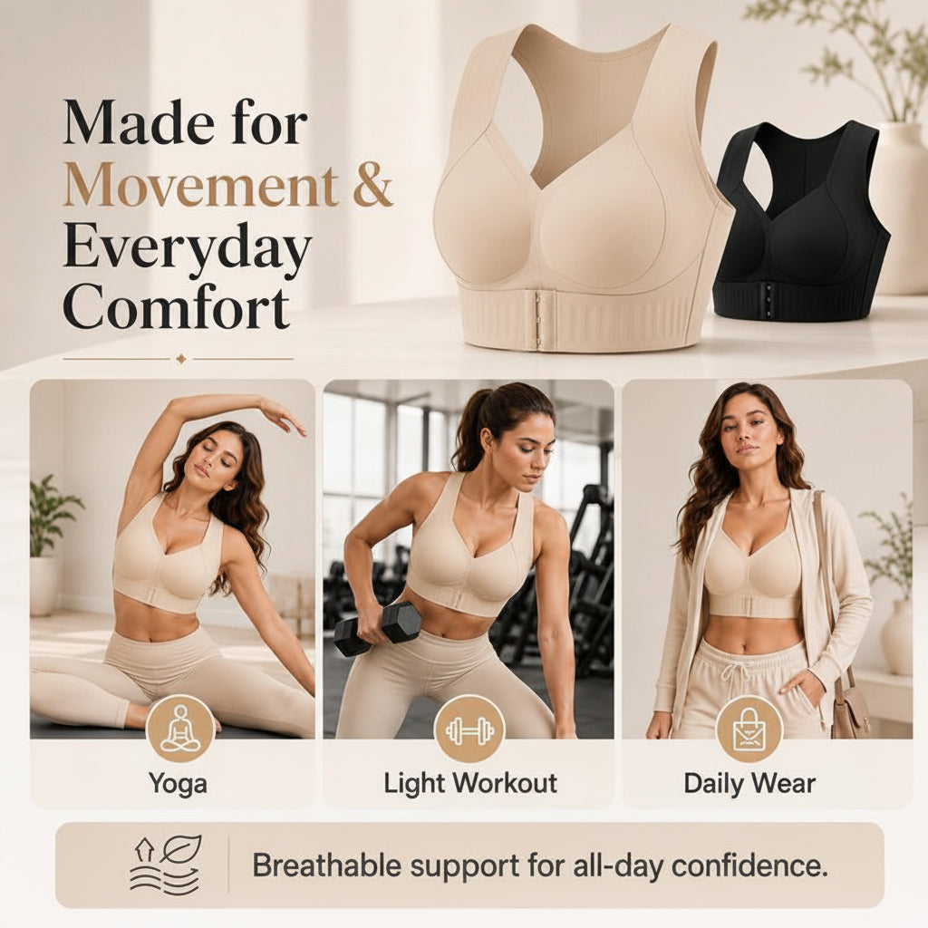 PostureLift Bra – Seamless Comfort & Back Support